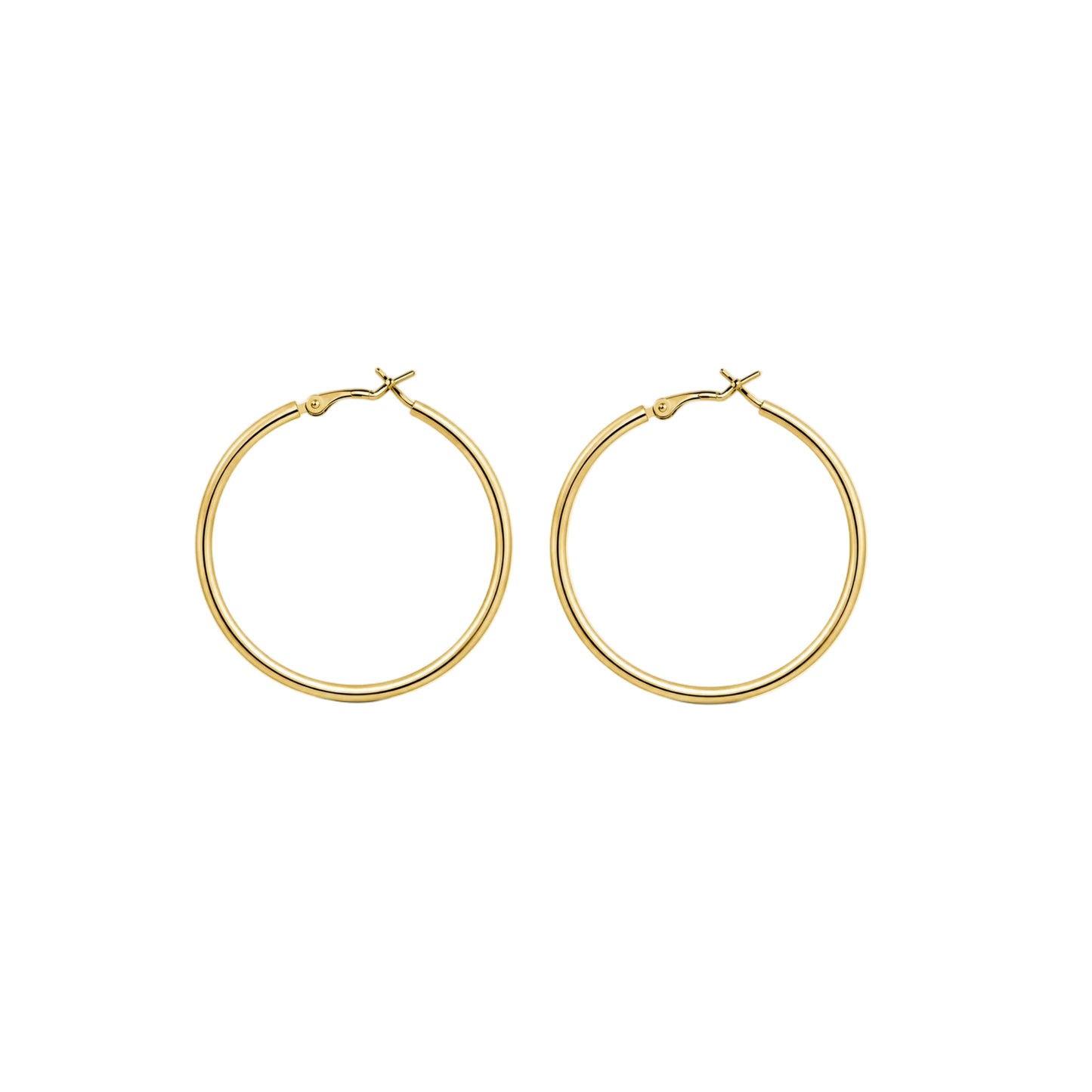 Classic Gold Hoop ( 5 cm )