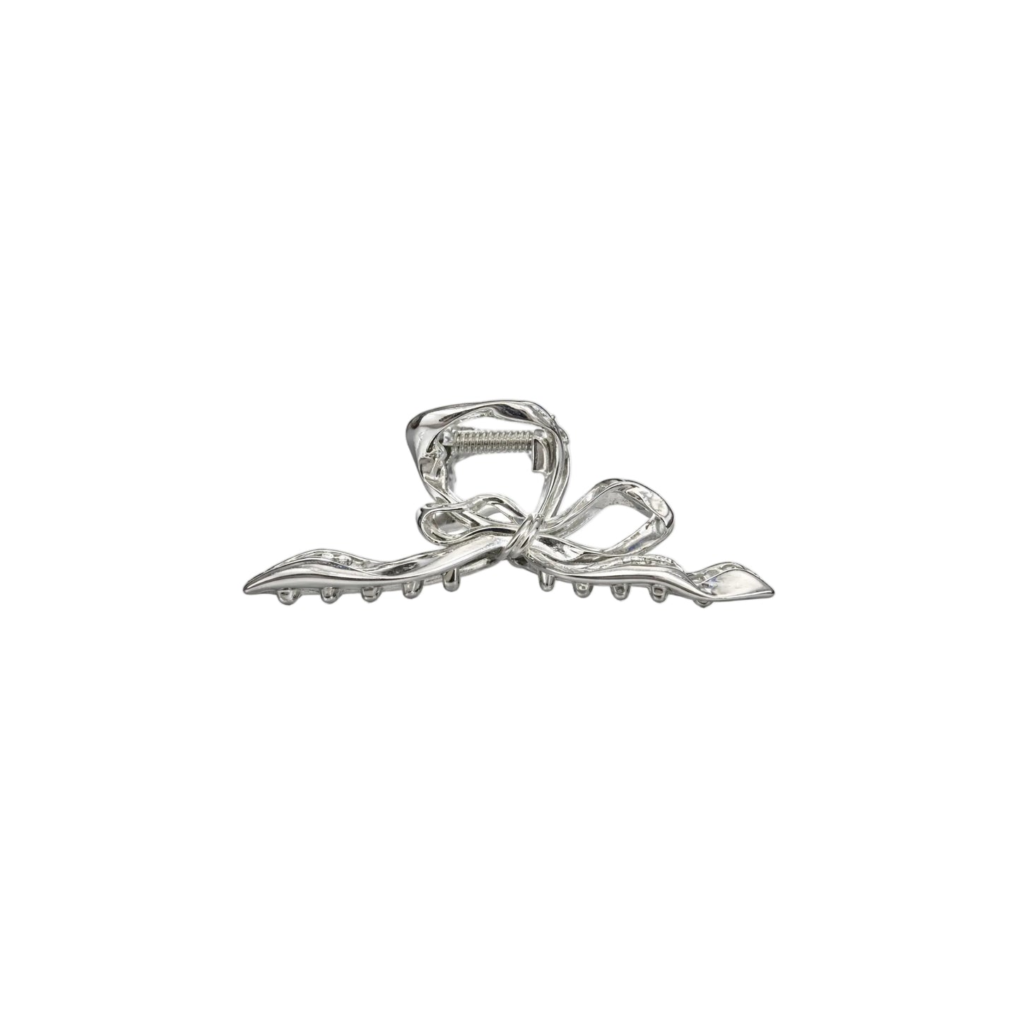 Silver Ribbon HairClip