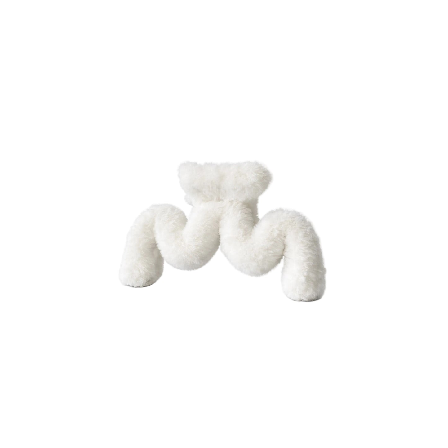 White Fluff HairClip