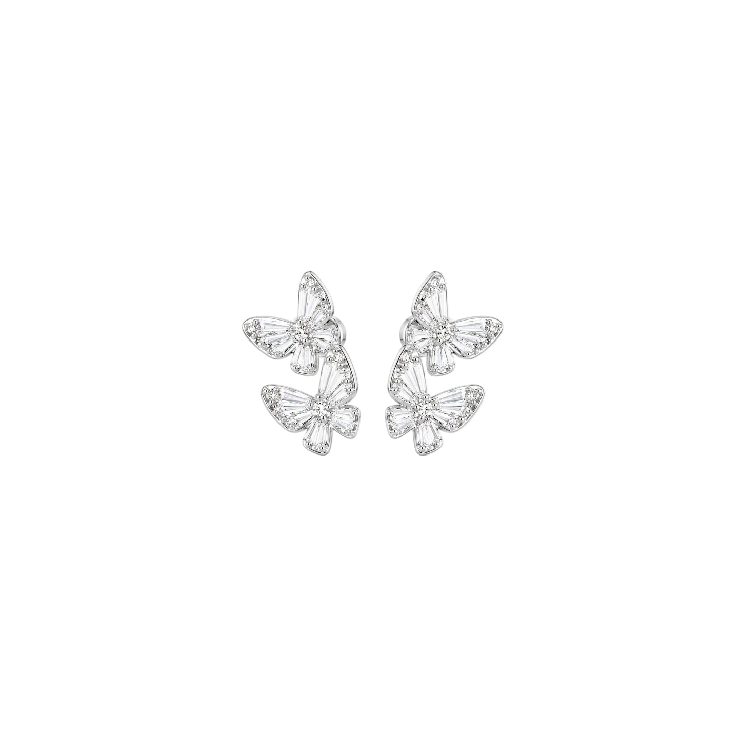 Snow Fairy Butterfly Earrings