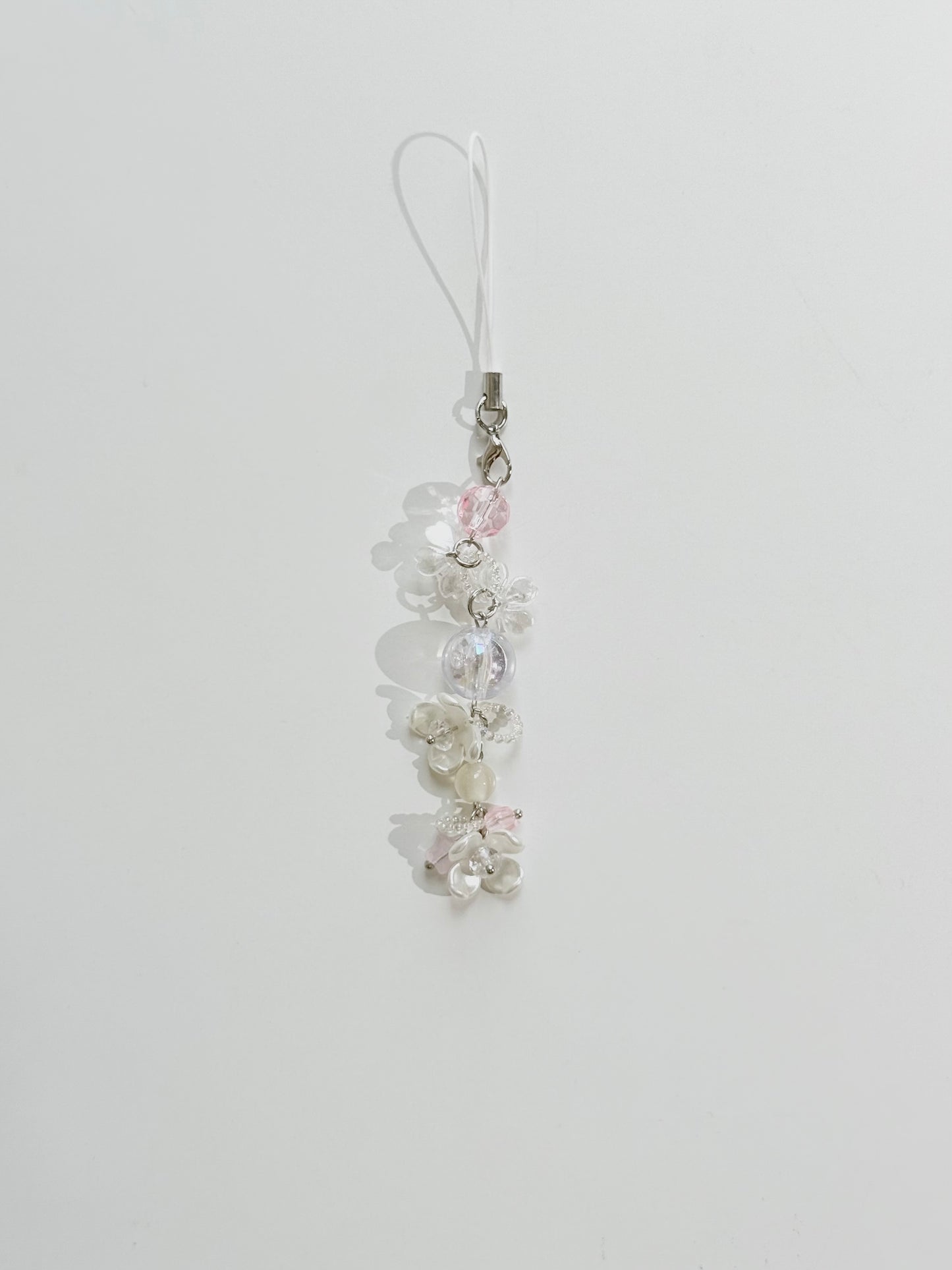 Chrome Fleur Phone Strap