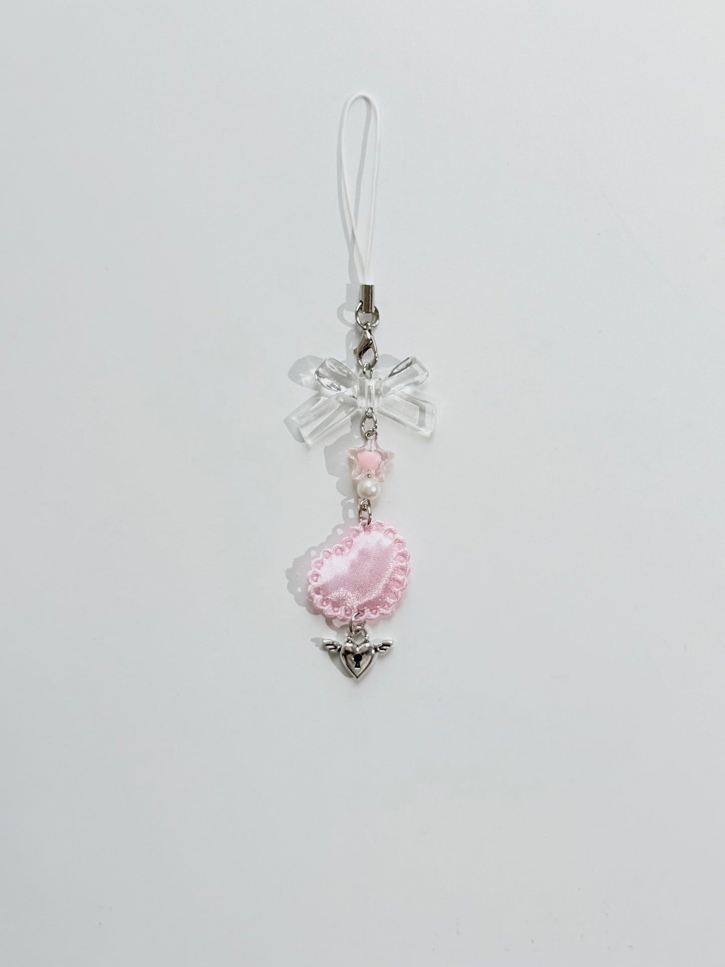 Heartfelt Pink Phone Strap