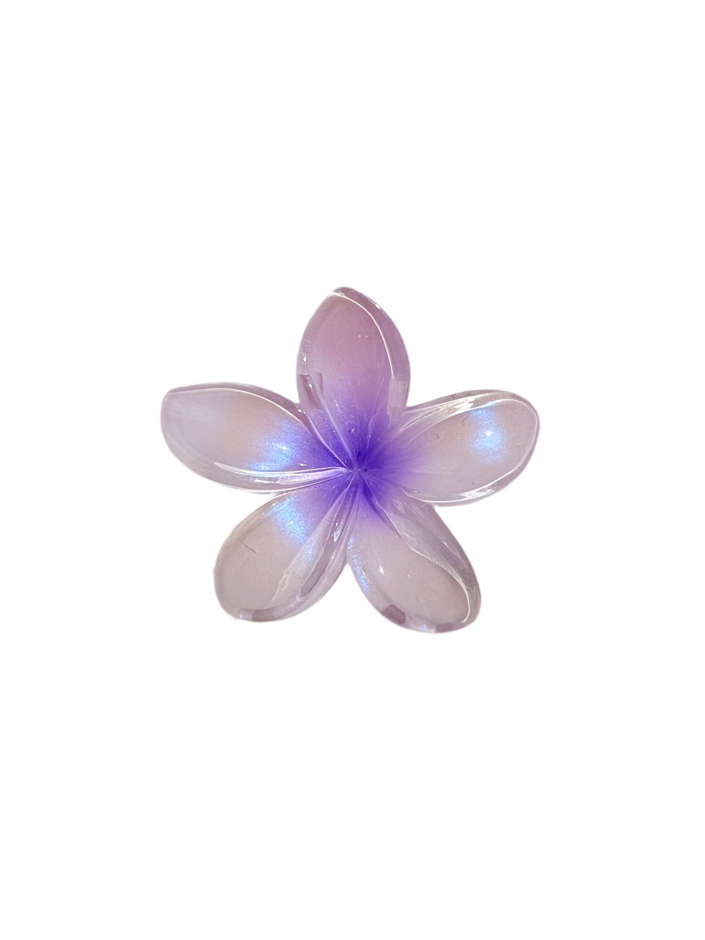 Shiny Violet Bloom HairClip