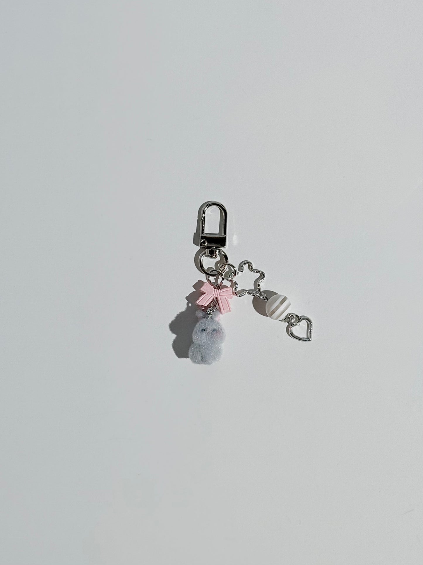 Grey Bunny Charm