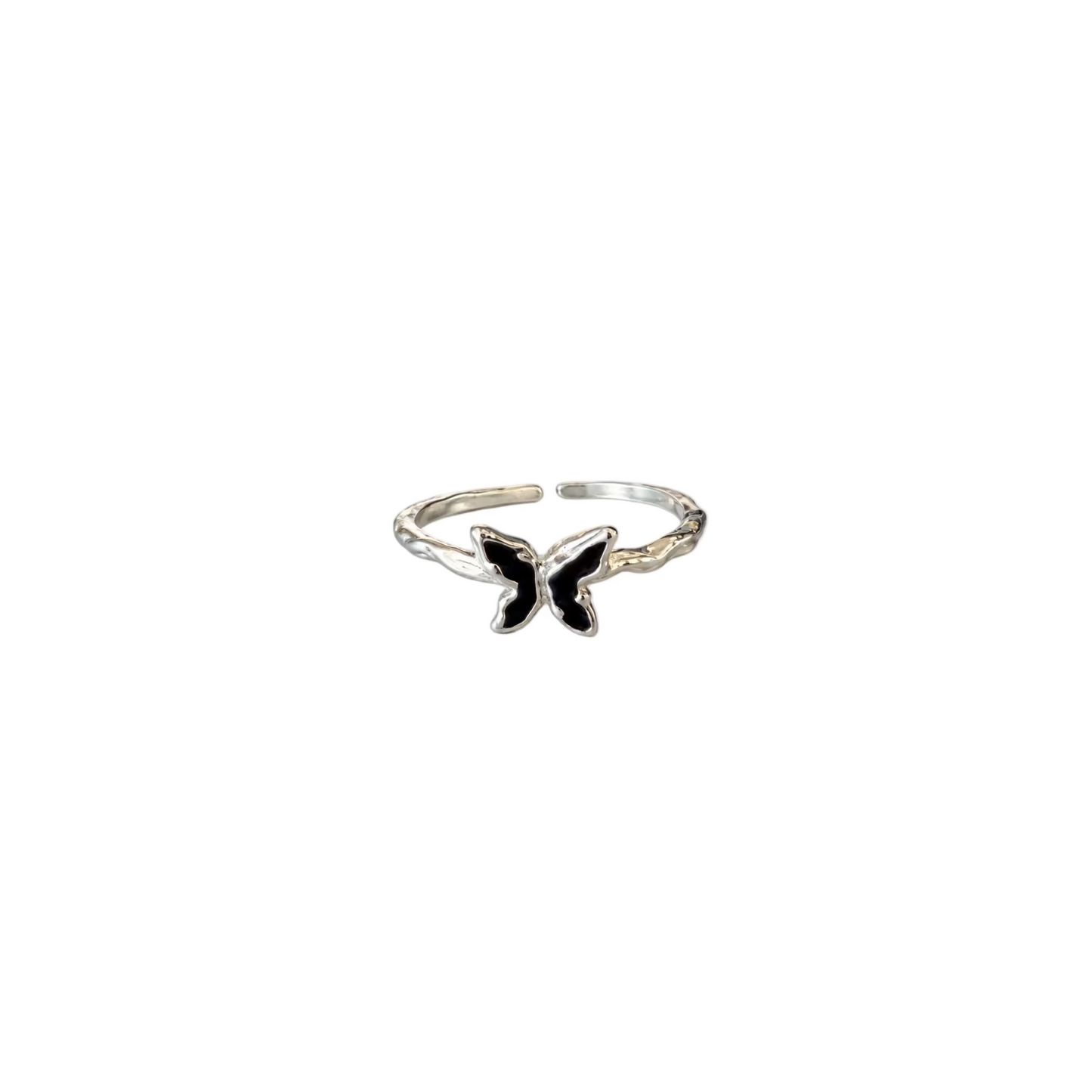 Black Butterfly Ring