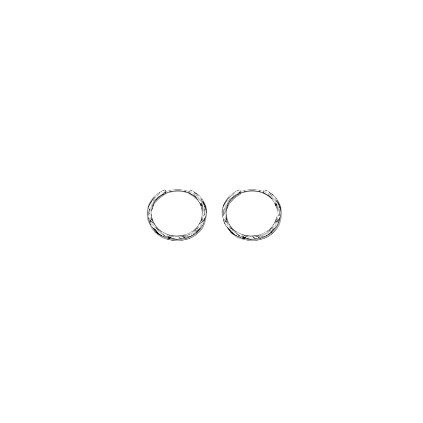 Minimal Silver Hoop Earring