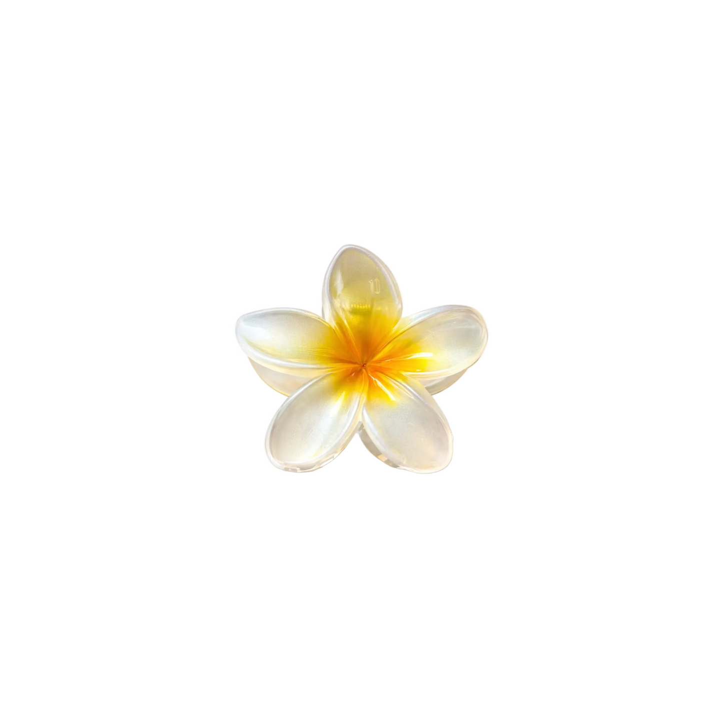 Yellow with White Bloom HairClip