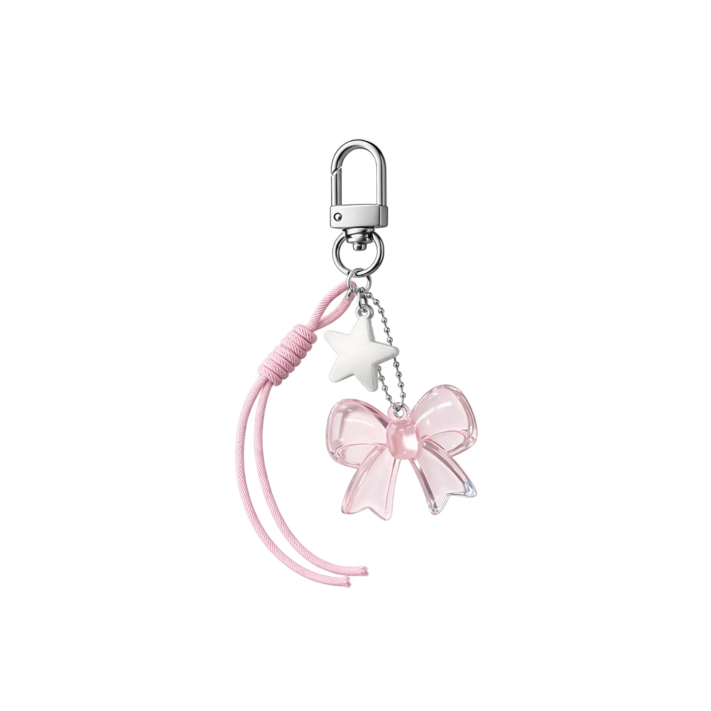 Rosy Ribbon Charm
