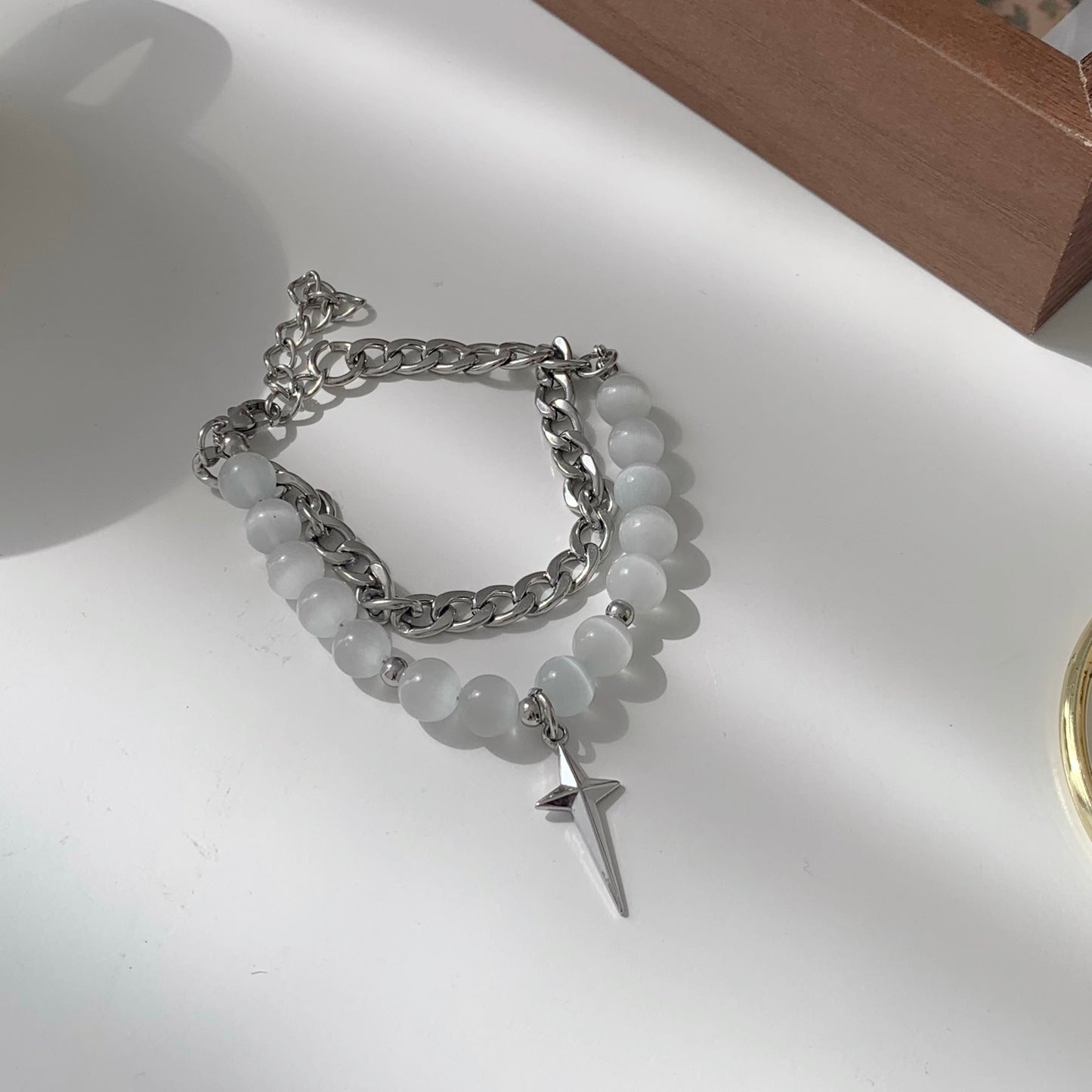 Lizz- Cat Eye Marble Bracelet