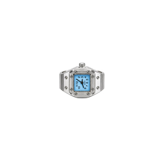 Azure Orbit Watch Ring