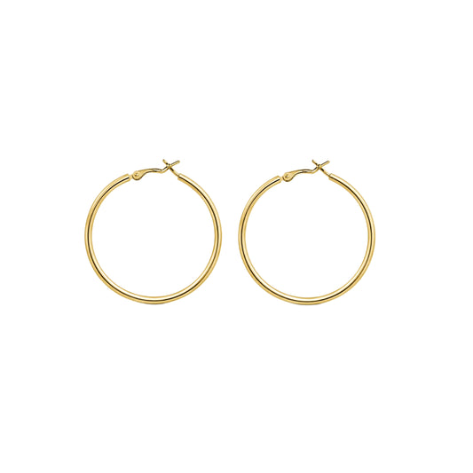 Classic Gold Hoop ( 5 cm )