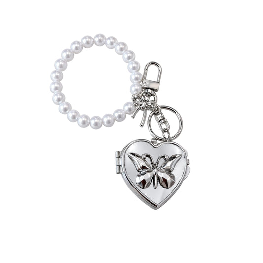 Flutterheart Pearl Mirror Charm