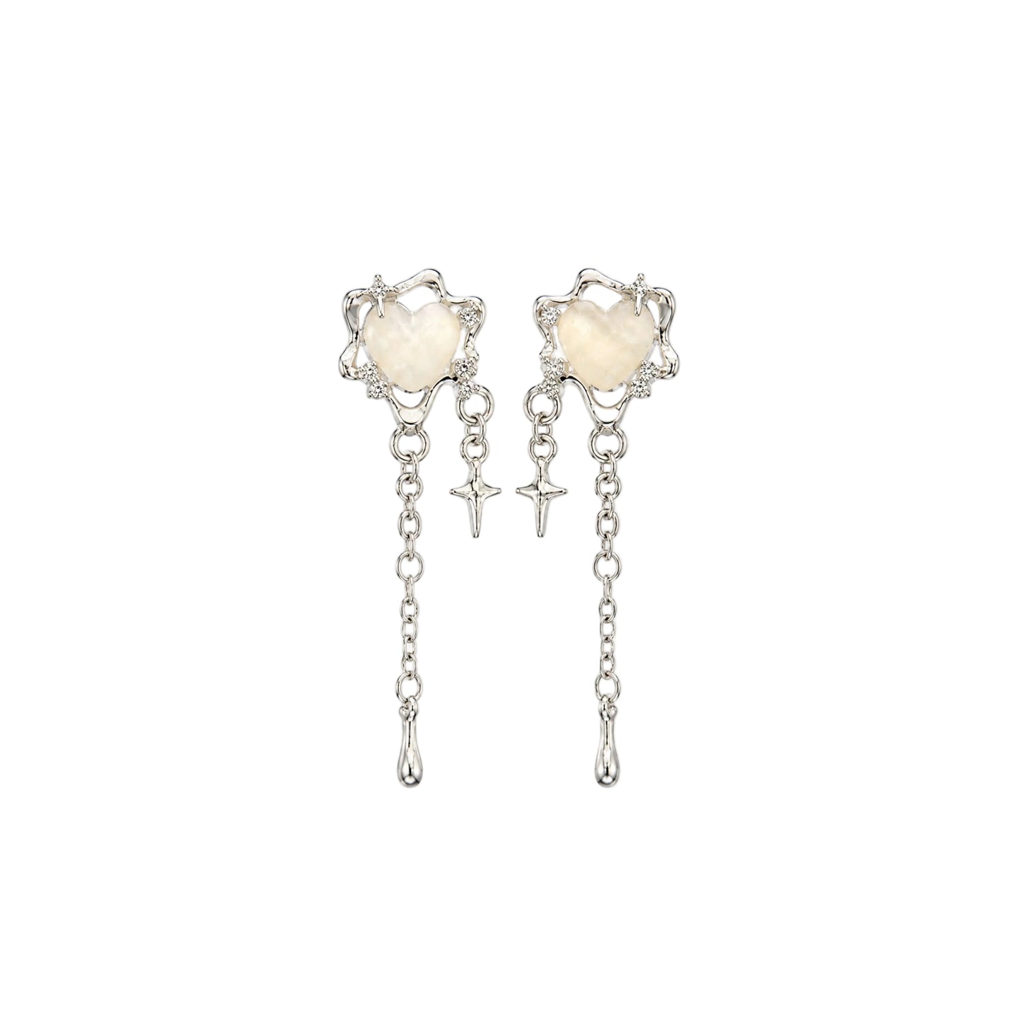 Milky Way Heart Earring