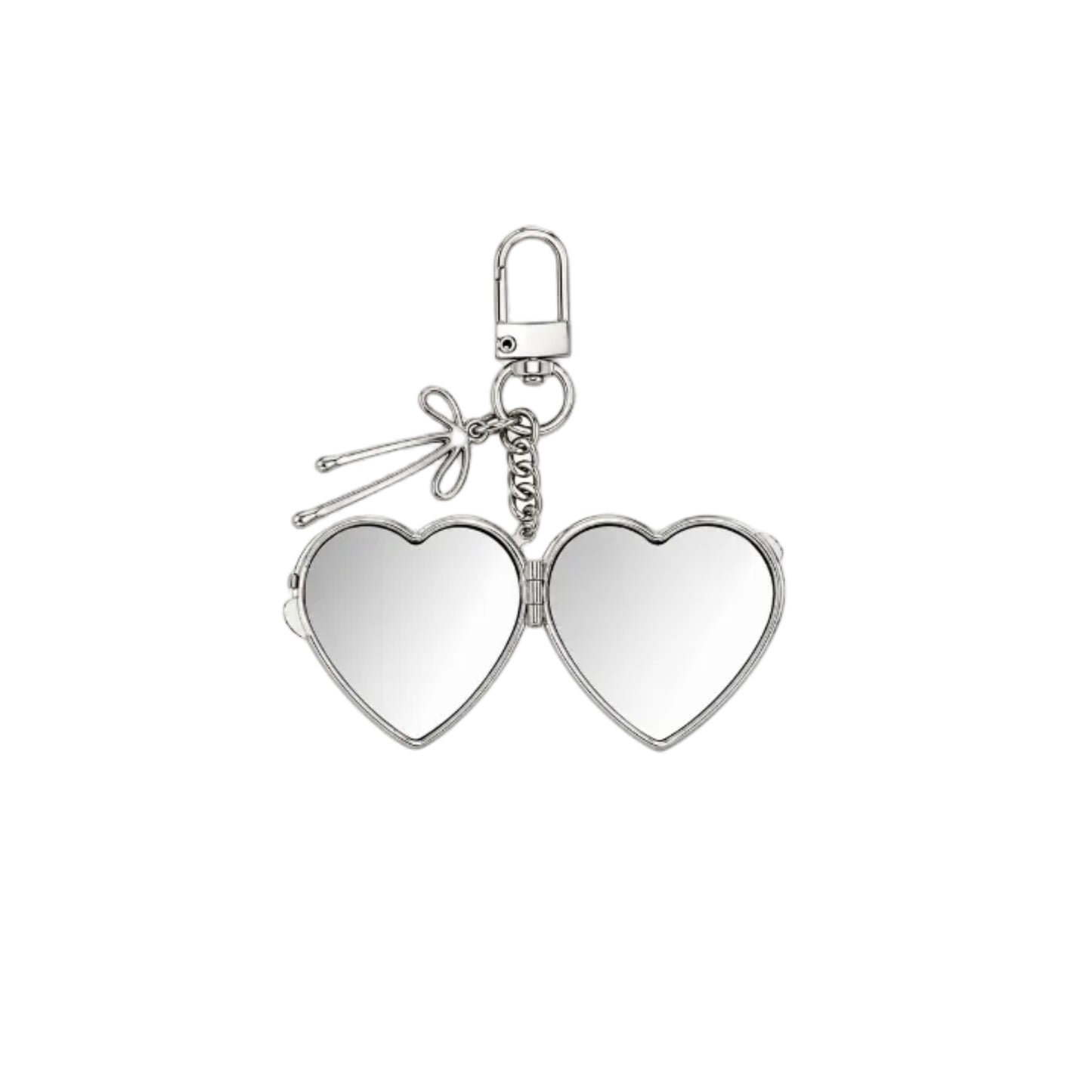 Pinky Ribbon Mirror Charm