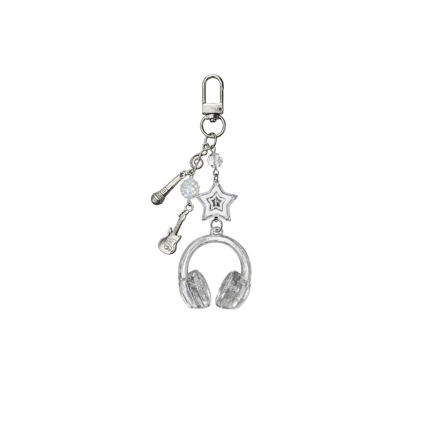 Clear Rhythm Headphone Charm