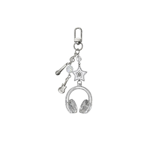 Clear Rhythm Headphone Charm