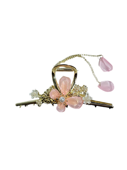 Pinky Fafa Hair Clip
