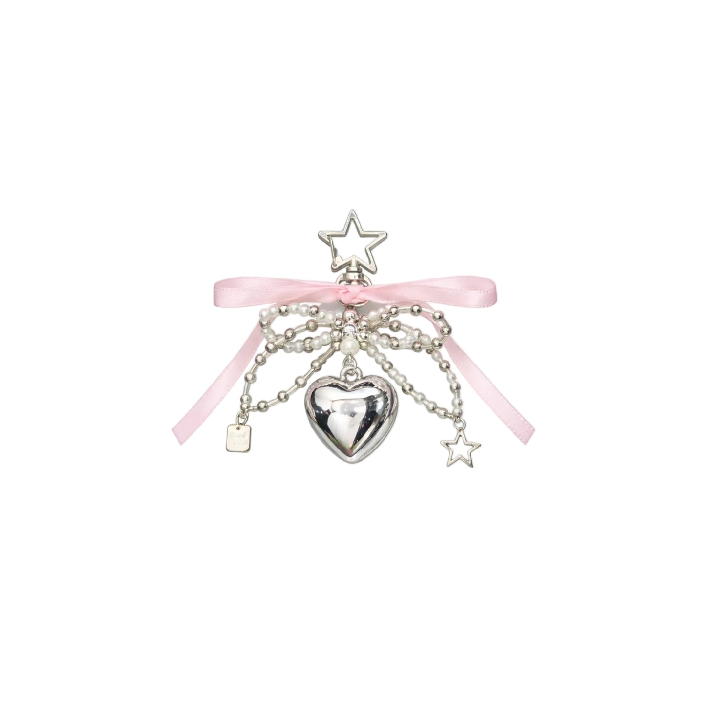 Pinky Ribbon Charm