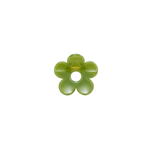 Green Jelly Flower HairClip