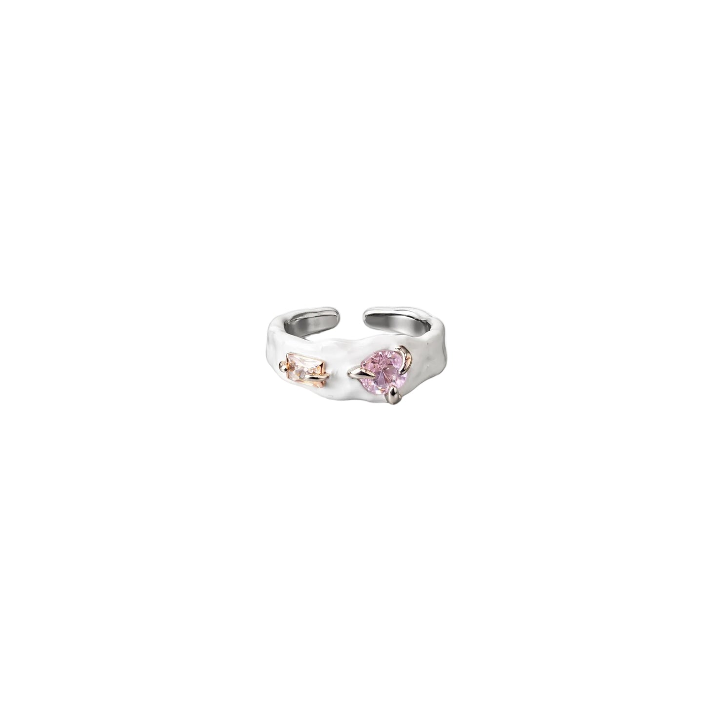 Candy Heart Ring ( White )
