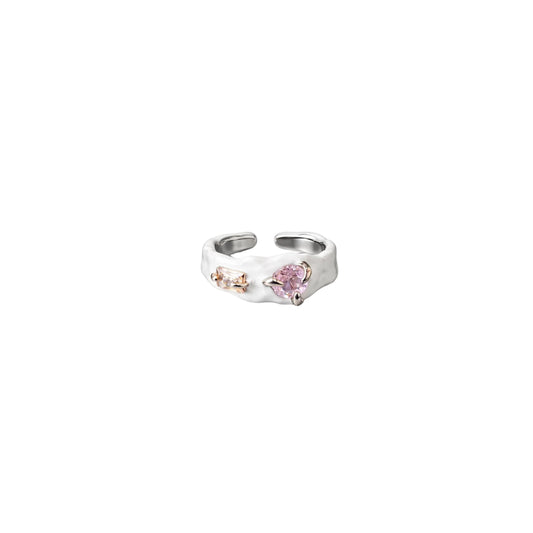 Candy Heart Ring ( White )