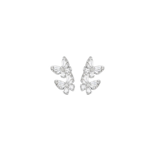 Snow Fairy Butterfly Earrings