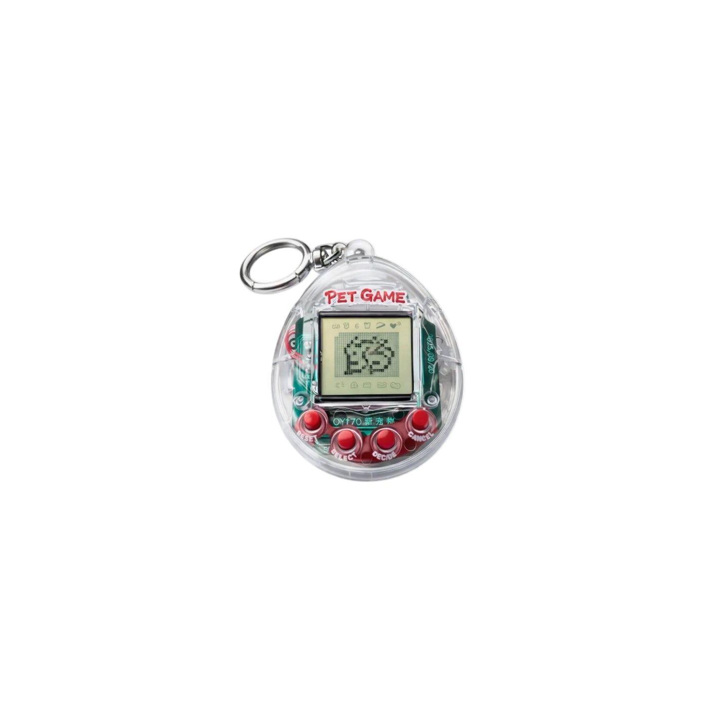 Digital Egg Pet Game Charm ( Transparent )