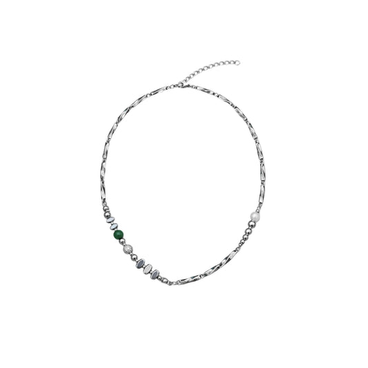 Lizz - Lunar Jade Link Necklace