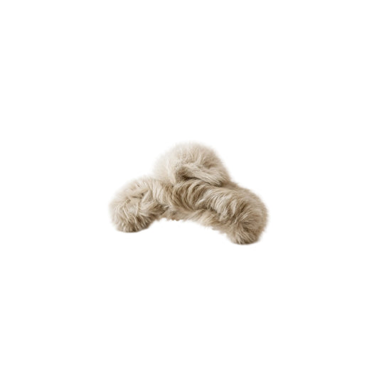 Cocoa Brown Fluffy HairClip