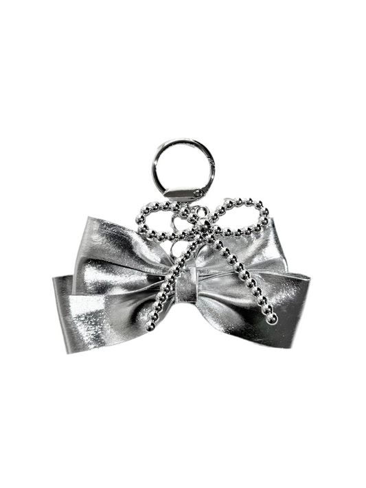 Silver Ribbon Charm