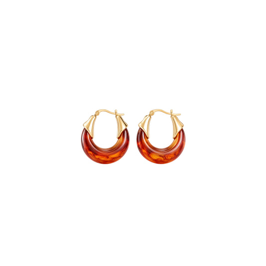 Amber Loop Earring