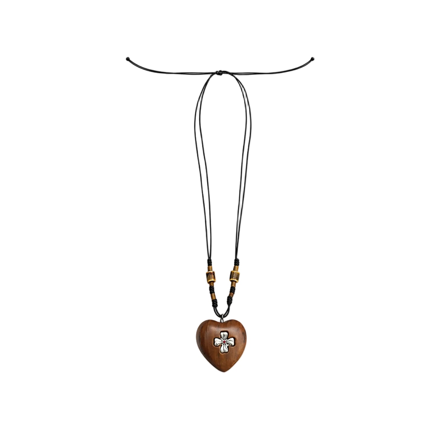 Lizz - Wooden Heart Necklace