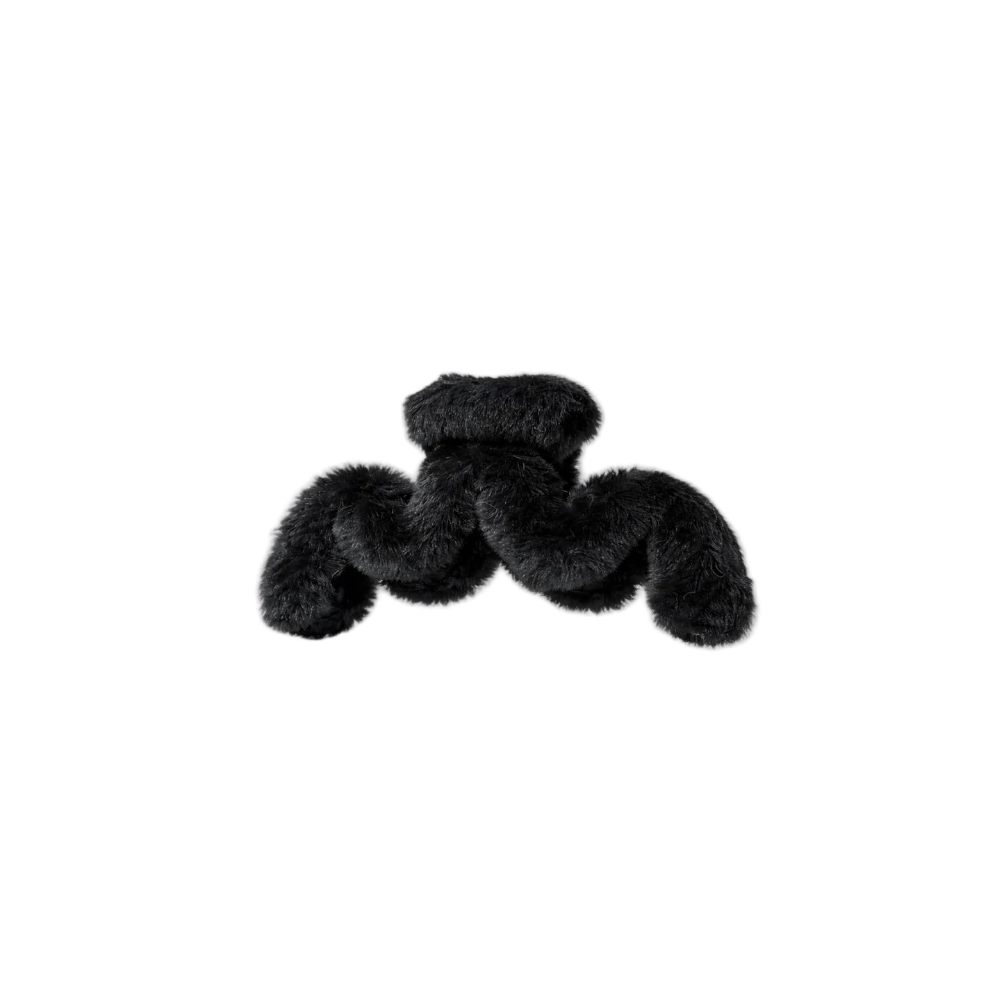 Black Fluff HairClip