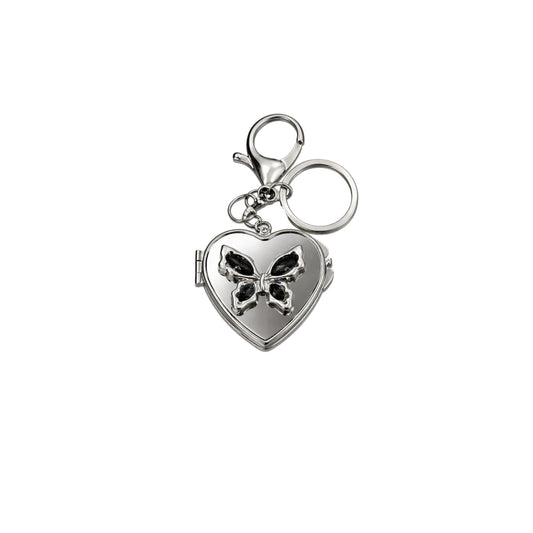 Black Butterfly Mirror Charm