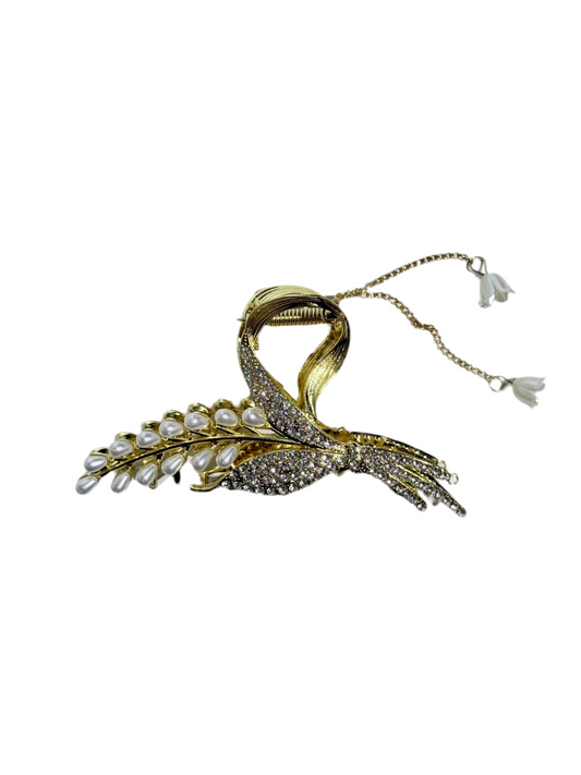 Golden Garden Hair Clip