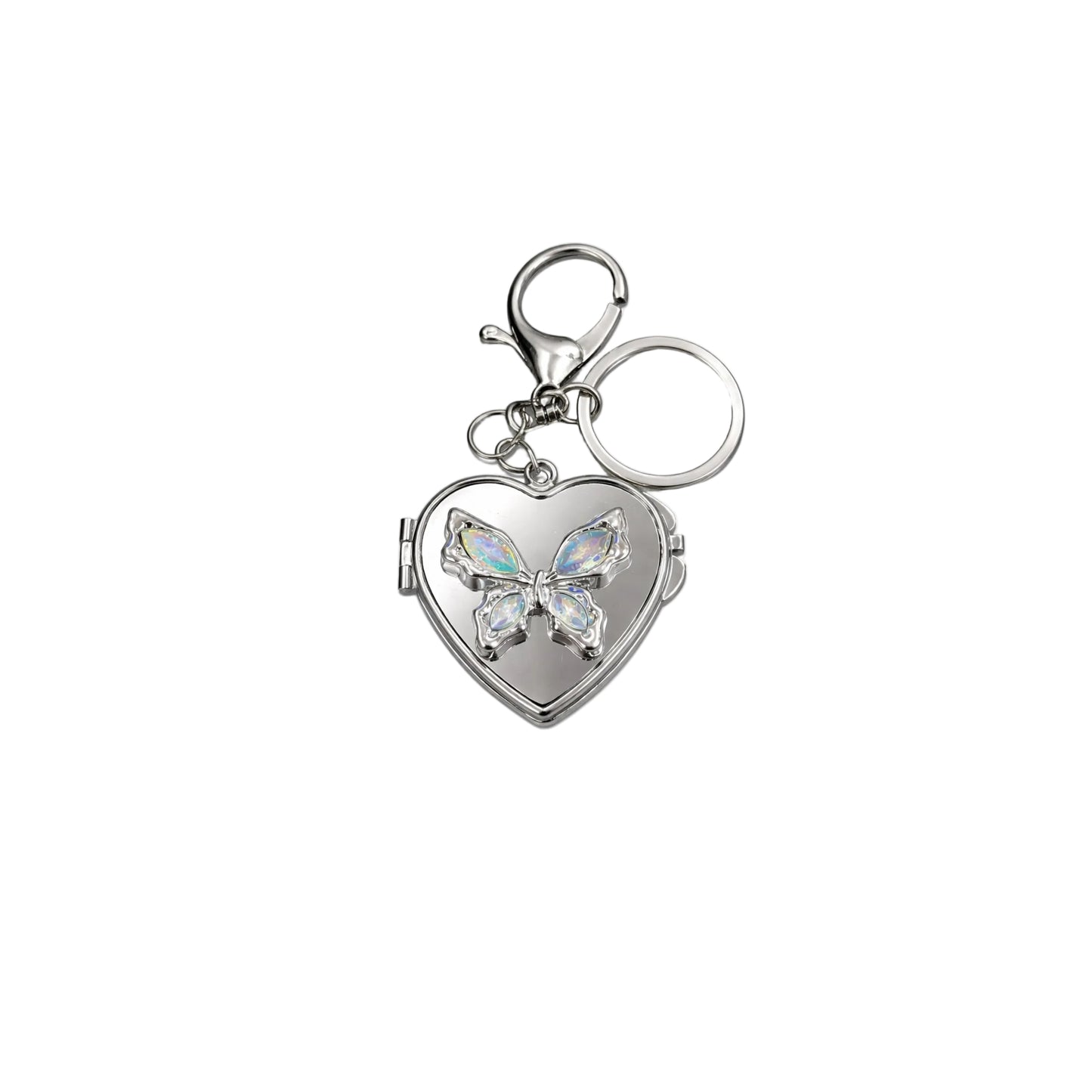 Rainbow Butterfly Mirror Charm