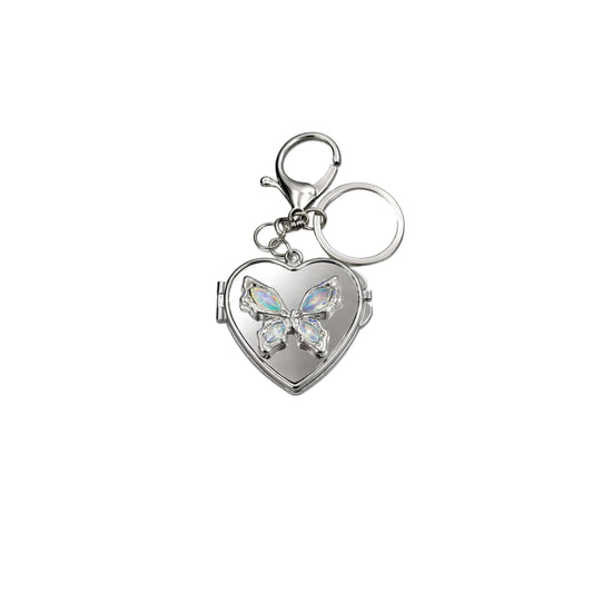 Rainbow Butterfly Mirror Charm