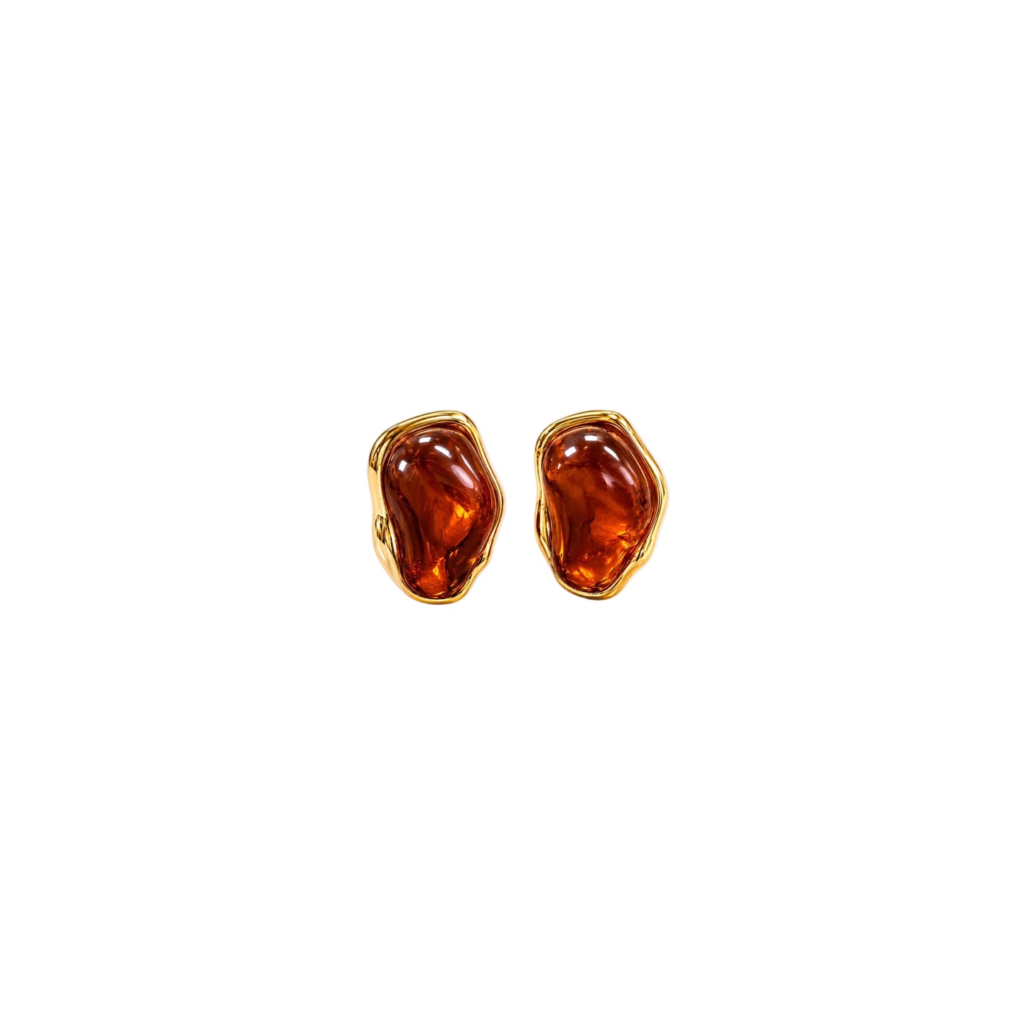 Amber Melt Earring