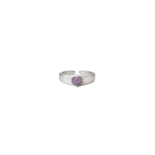 Sweet Lilac Heart Ring
