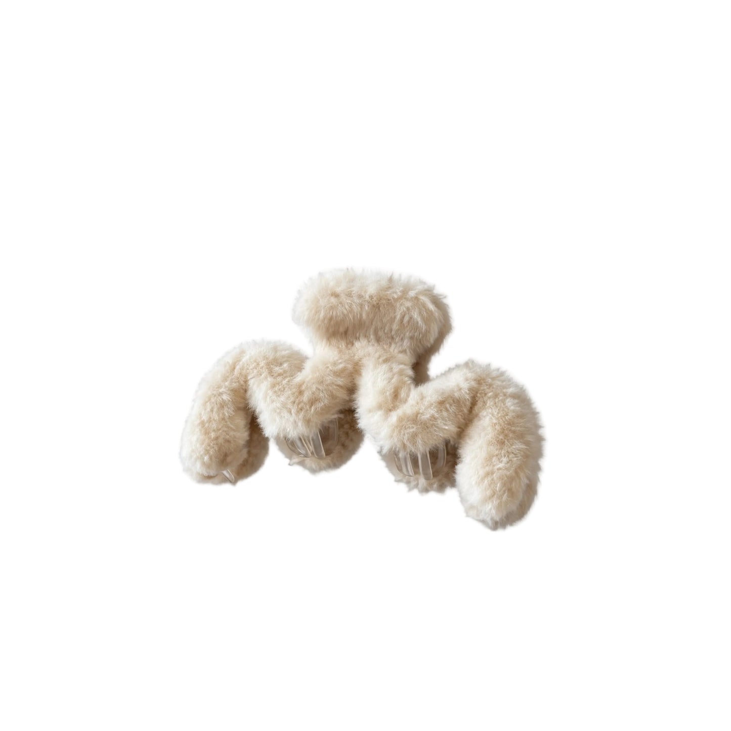 Beige Puff HairClip