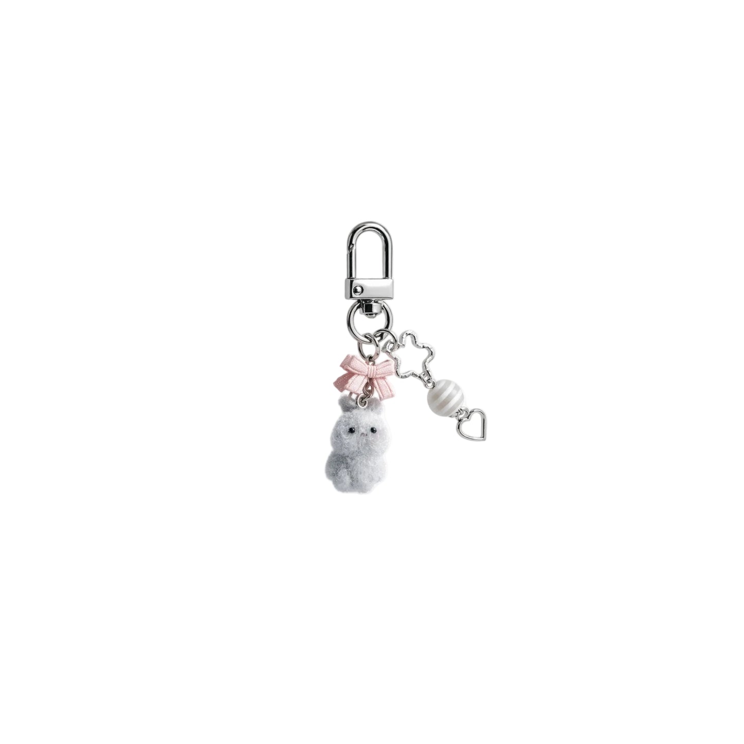 Grey Bunny Charm
