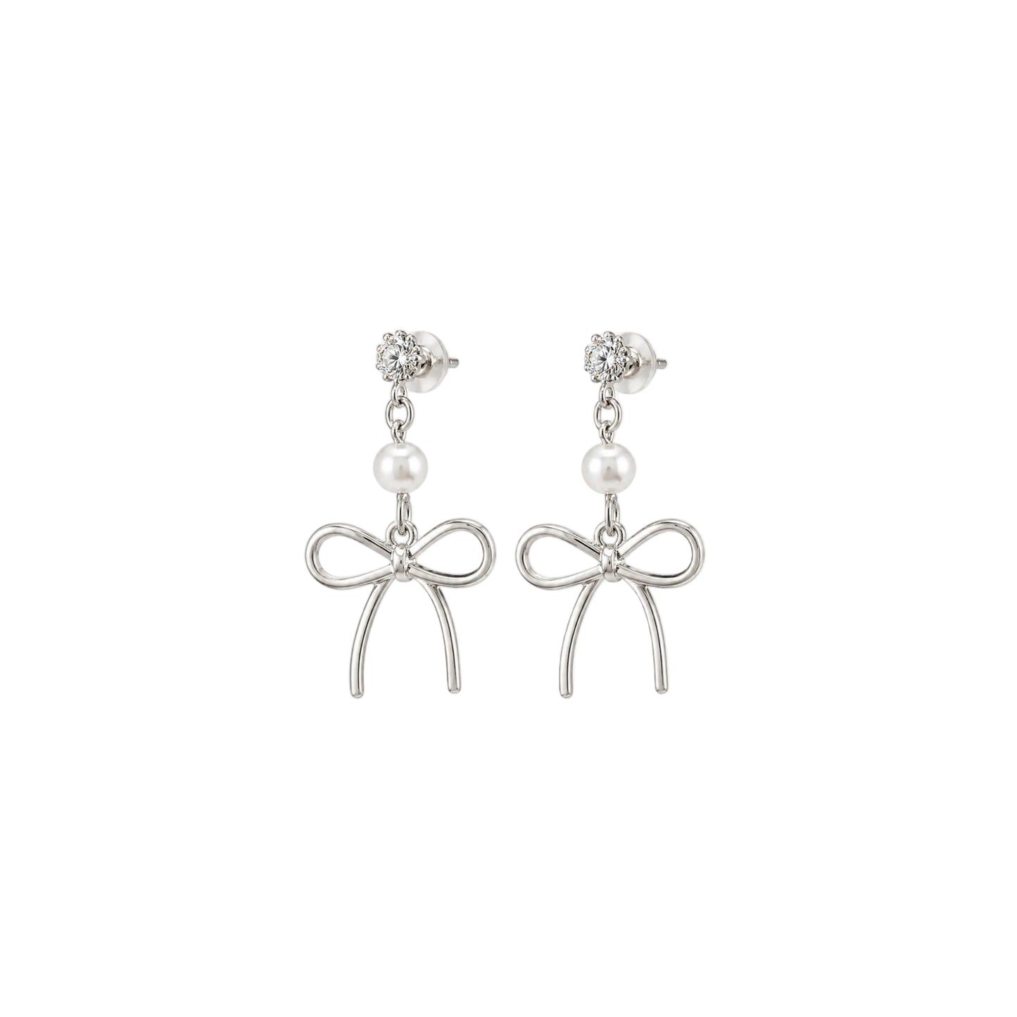 Pearl Bow Earring