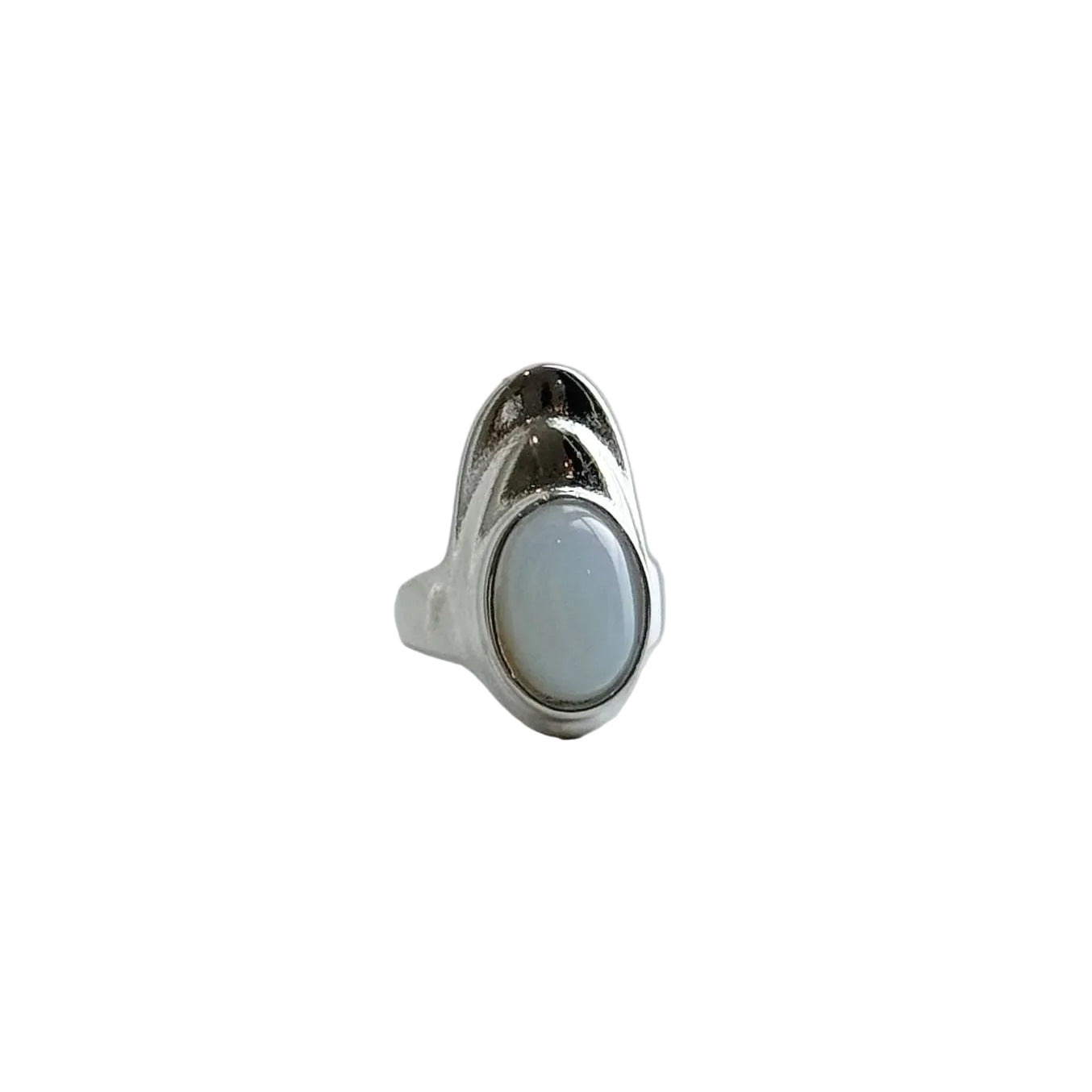 Milk Oval Ring