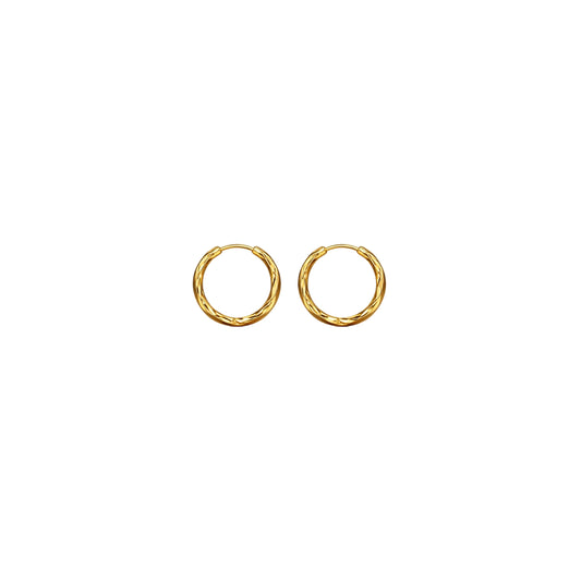 Minimal Gold Hoop Earring