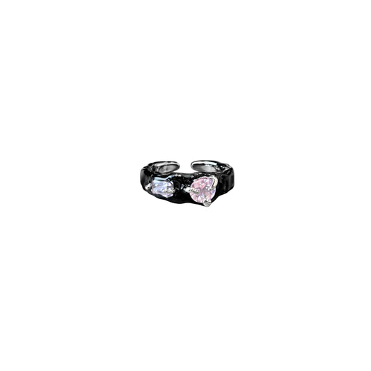 Candy Heart Ring ( Black )