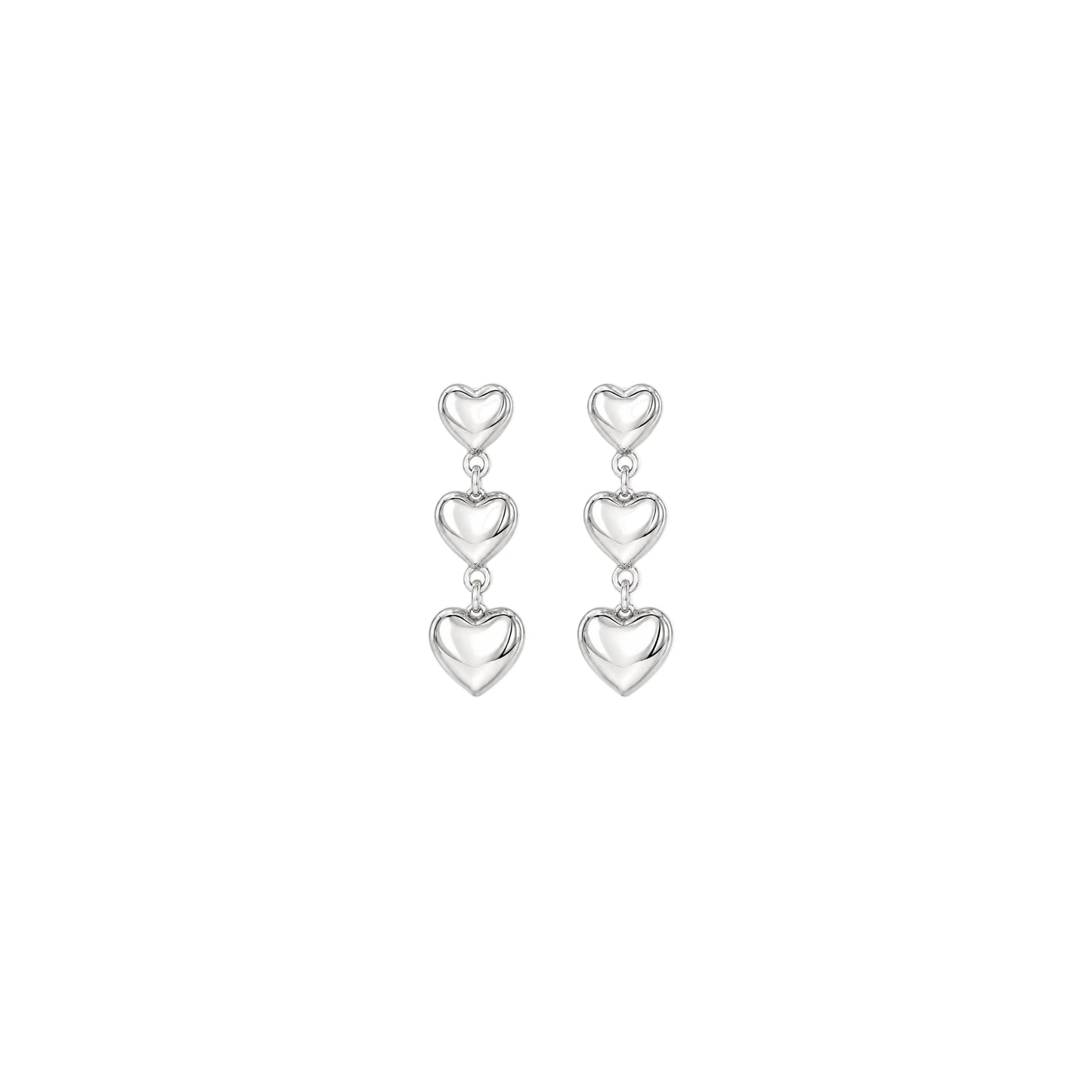 Triple Heart Earring