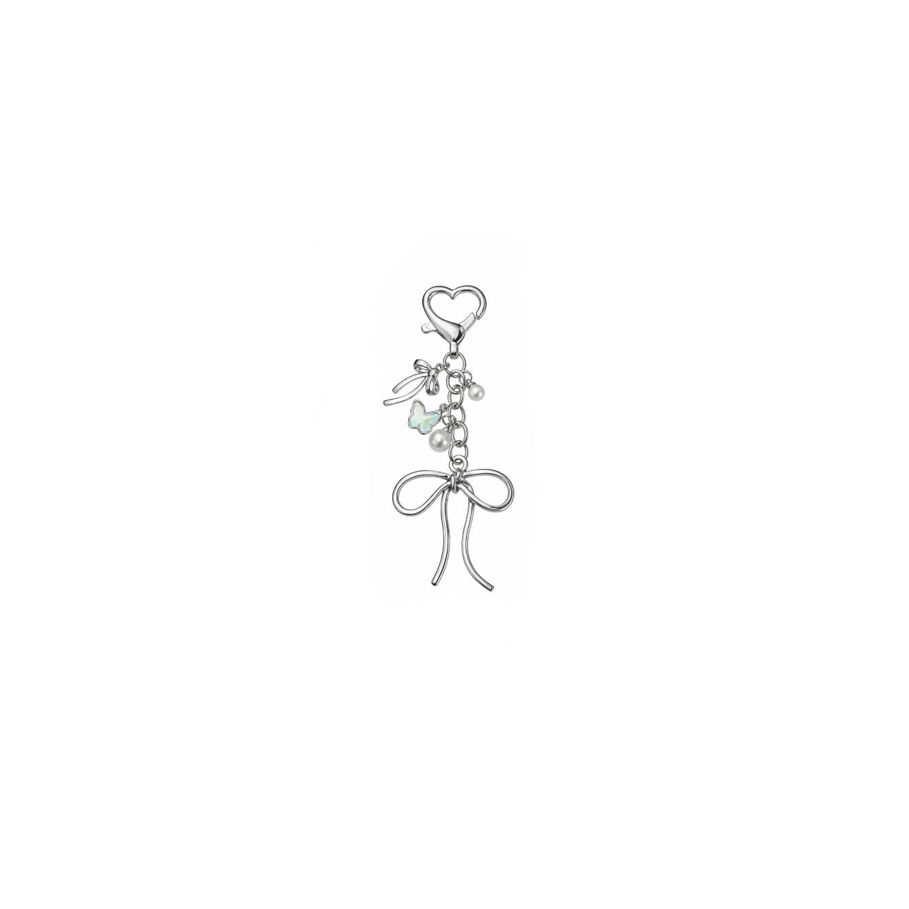 Silver Ribbon Charm