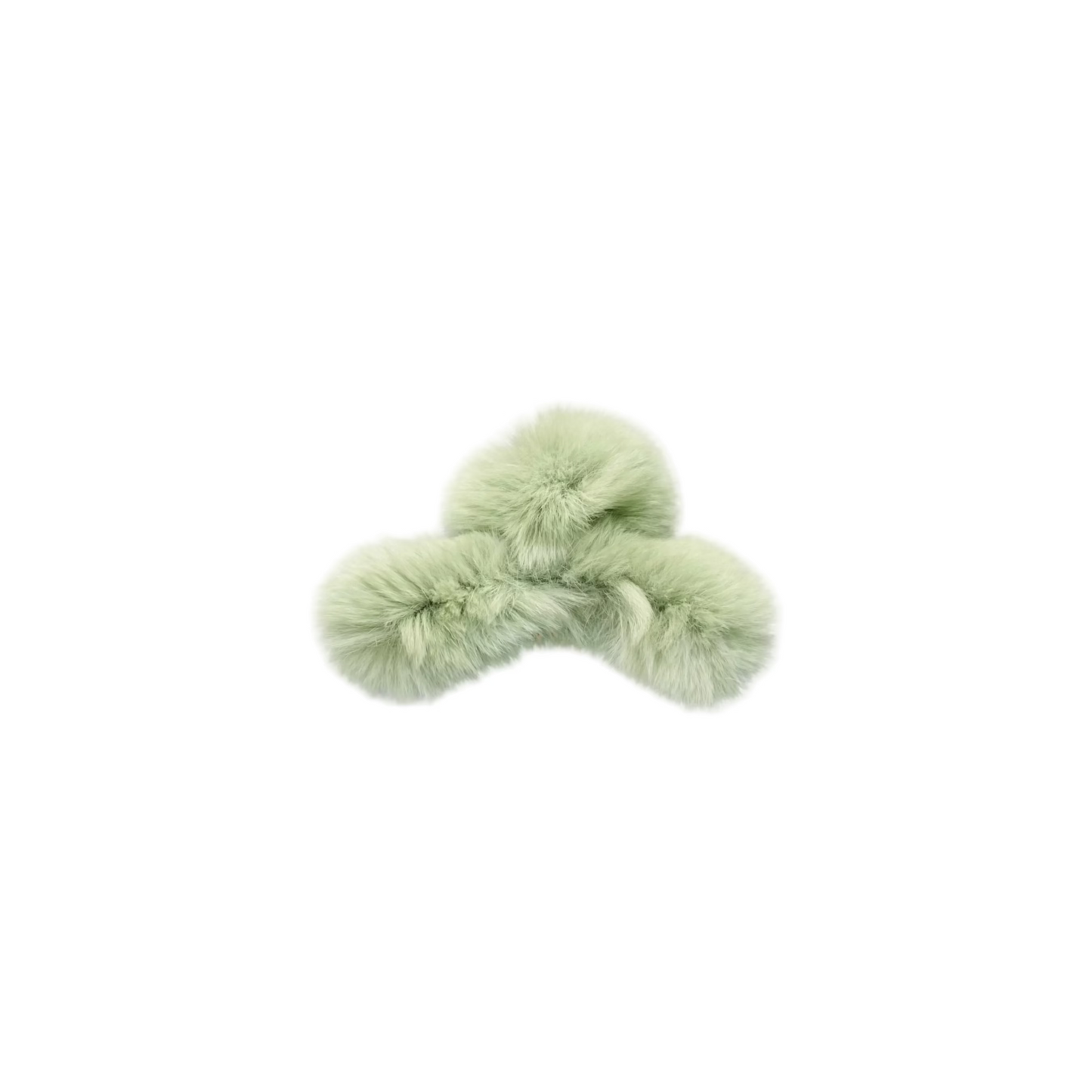Minty Fluffy HairClip