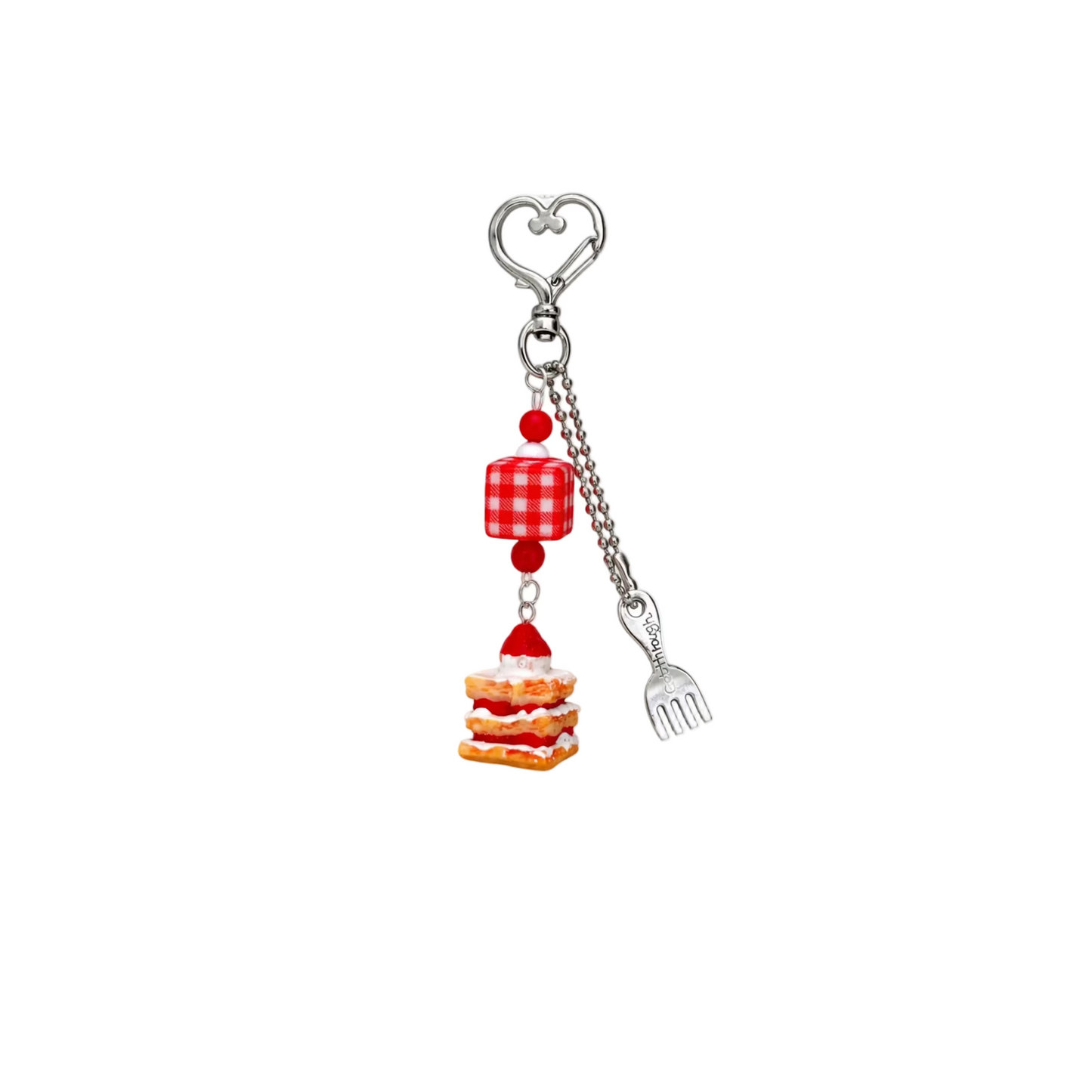 Sweet Strawberry Cake Charm