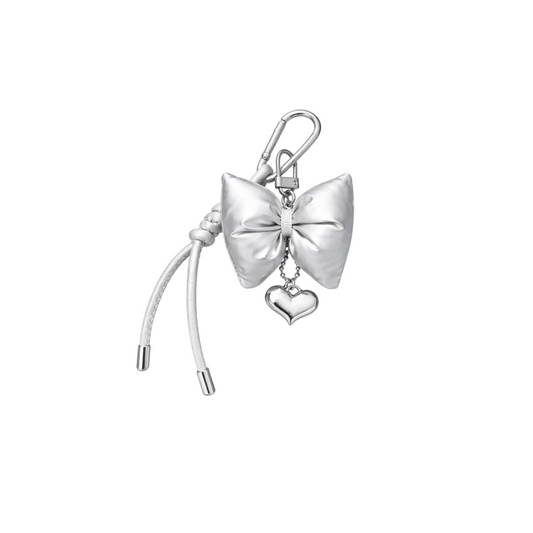 Silver Ribbon Charm